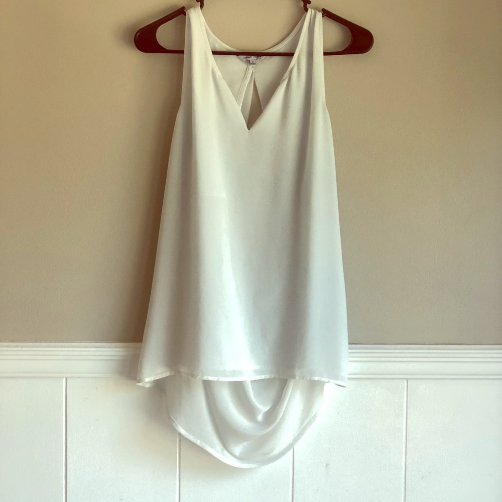 Women’s White blouse. Open back